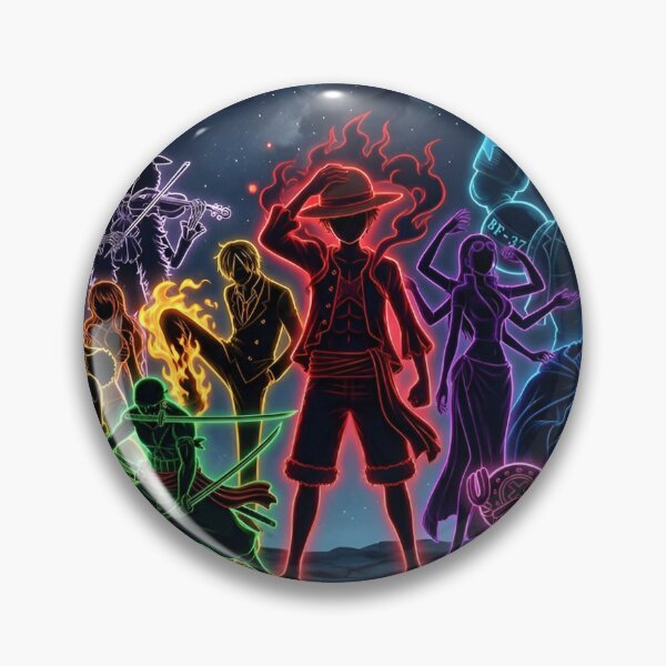 Item preview, Neon Anime Crew Galaxy Silhouette | Cosmic Glowing Pirate Inspired Digital Art designed and sold by Dyan4.