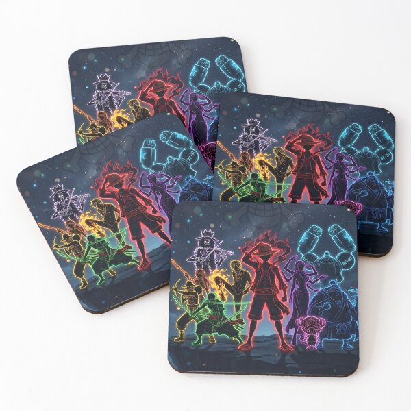 Item preview, Neon Anime Crew Galaxy Silhouette | Cosmic Glowing Pirate Inspired Digital Art designed and sold by Dyan4.