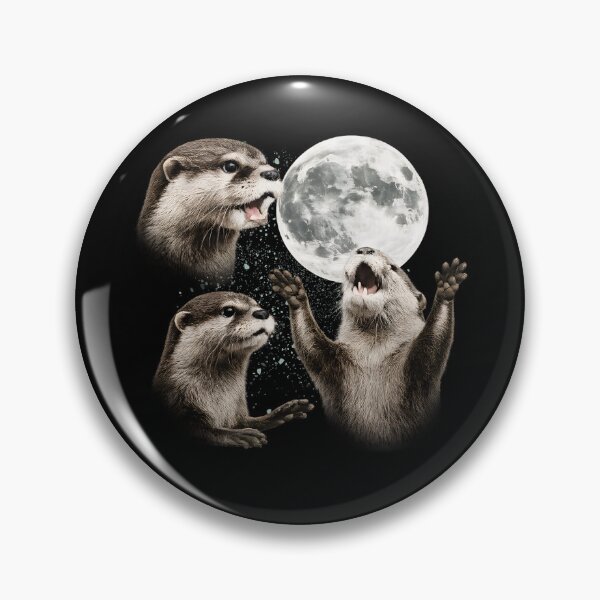 Item preview,  Three Otters At Moon Vintage 90s Graphic designed and sold by Bymariart.