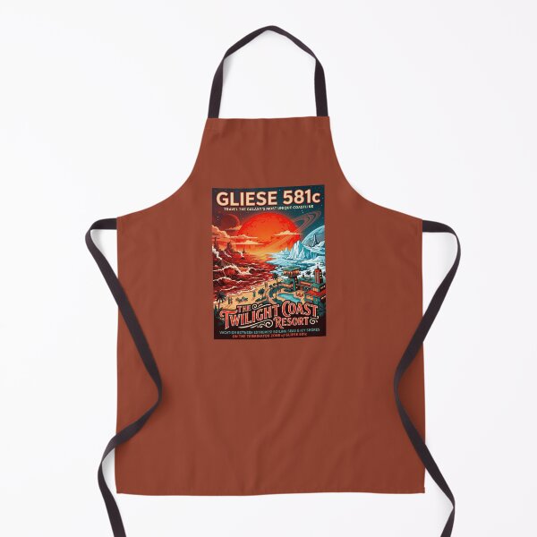 Item preview, Gliese 581c Retro NASA Travel Poster Twilight Coast designed and sold by RetroRewind Studio.