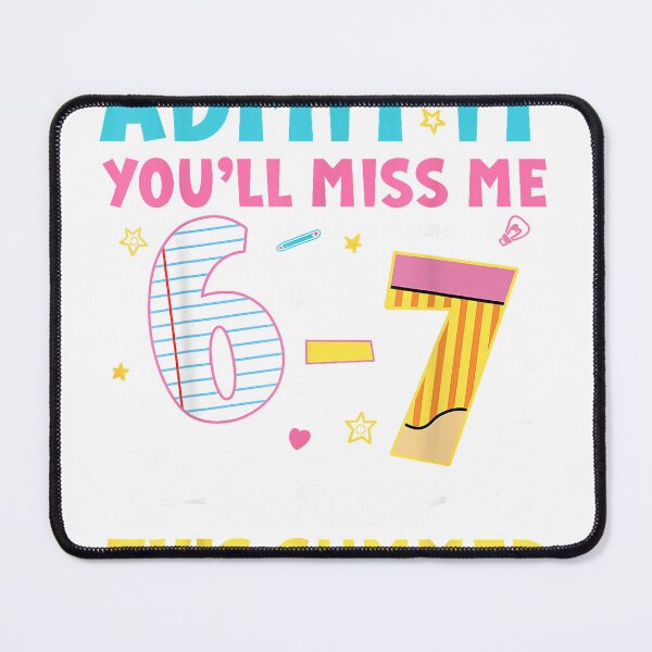 Item preview, Admit It You'll Miss Me 6 7 Times Last Day of School Teacher T-Shirt designed and sold by RKdrawings.
