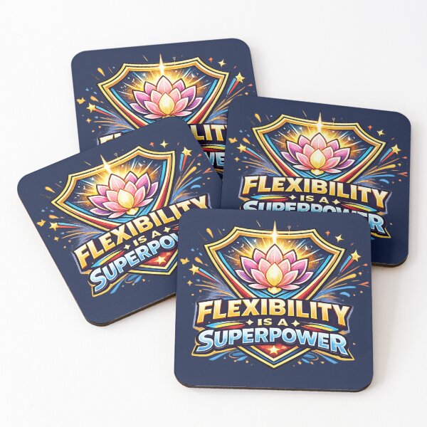 Item preview, Flexibility Is A Superpower – Lotus Shield Hero Wellness Design designed and sold by warlistop.