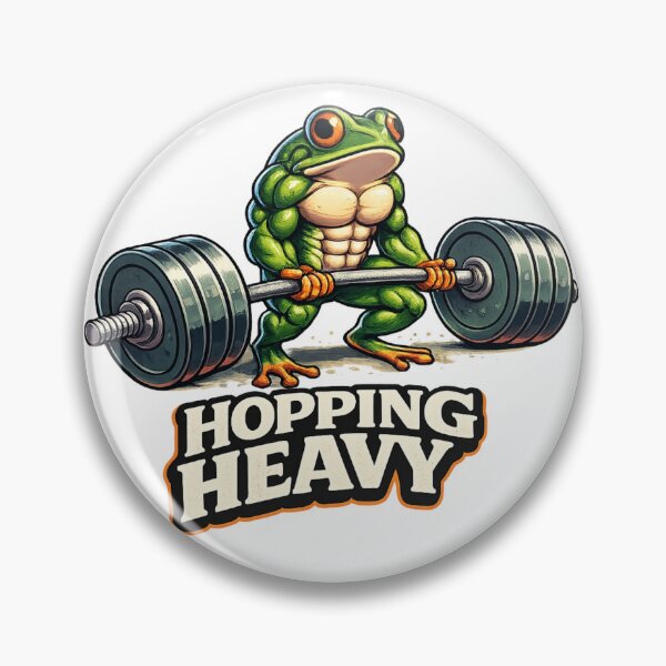 Item preview, Hopping Heavy Funny Gym Frog Weightlifting Bodybuilding designed and sold by Digistore1221.