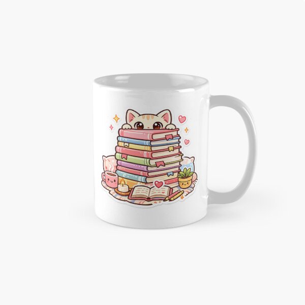 Item preview, Hidden Reader Cat Sticker Kawaii Book Lover Meme Aesthetic for Introverts & Readers designed and sold by CutePrintCorner.