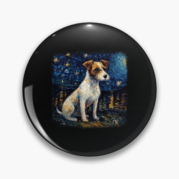 Item preview, Van Gogh Jack Russell Terrier in Starry Night  designed and sold by Littermin.