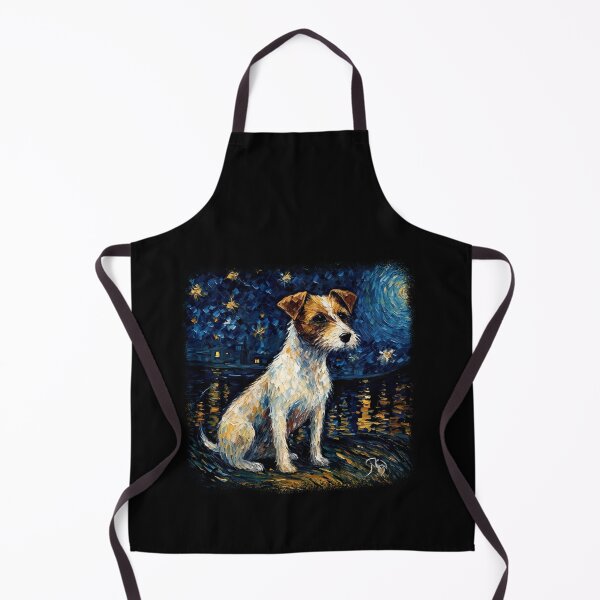 Item preview, Van Gogh Jack Russell Terrier in Starry Night designed and sold by Littermin.