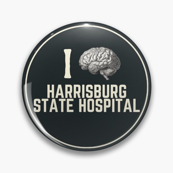 Artikelvorschau, Ich liebe den Souvenir-Autoaufkleber des Harrisburg State Hospital entworfen und verkauft von GhostlyWorld.