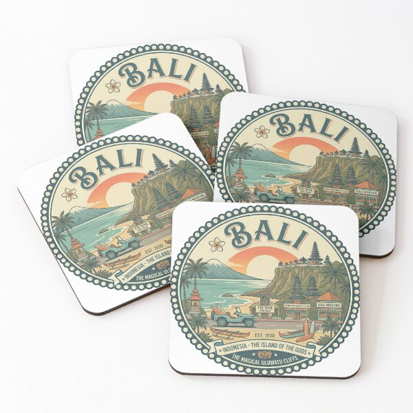 Item preview, Vintage Bali Indonesia Uluwatu Surf Retro Travel Badge designed and sold by EverBranz-stor.