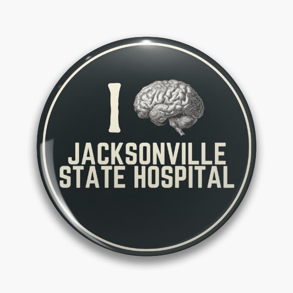 Item preview, I Love Jacksonville State Hospital Souvenir Bumper Sticker designed and sold by GhostlyWorld.