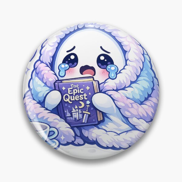 Item preview, Book Hangover Ghost Sticker Kawaii Reader Aesthetic for Fantasy Fans & BookTok Readers designed and sold by CutePrintCorner.
