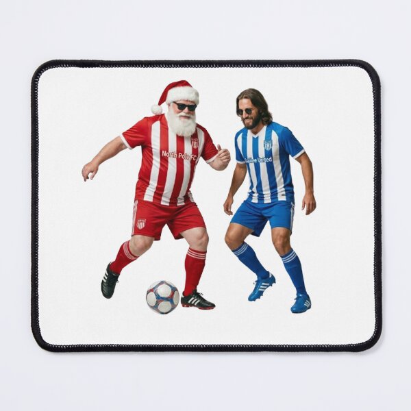 Item preview, FUNNY Santa And Jesus Playing Football T Shirt Sticker Item NEW designed and sold by Trending Now ⭐️⭐️⭐️.