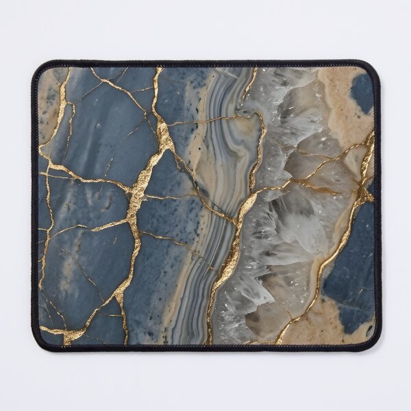 Item preview, Blue and Gold Marble Quartz phone case designed and sold by PrettyfulStuff.
