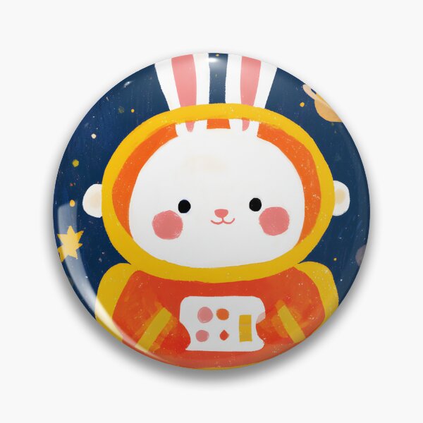 Item preview, Cute Astronaut Bunny in Carrot Space Universe designed and sold by AMIDATORA.