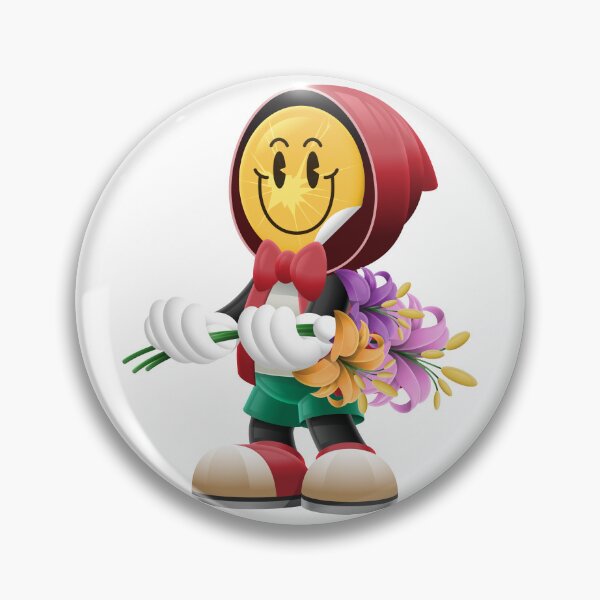 Item preview, Cartoon Character In Red Hood Holding Flowers designed and sold by Lexkon Liu's art.