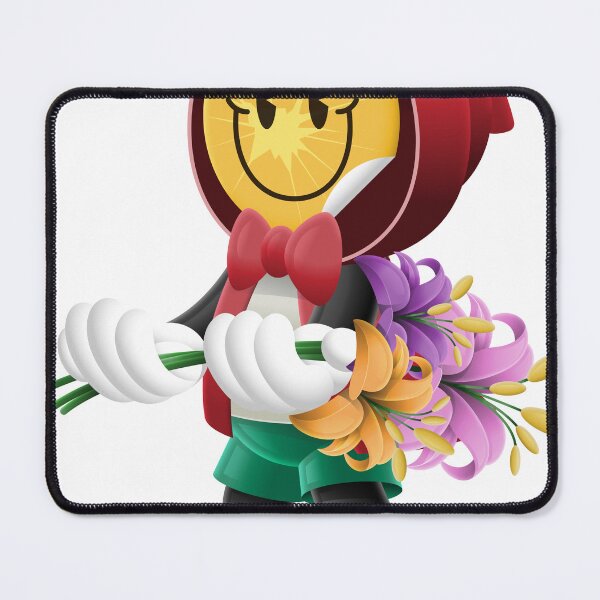 Item preview, Cartoon Character In Red Hood Holding Flowers designed and sold by Lexkon Liu's art.