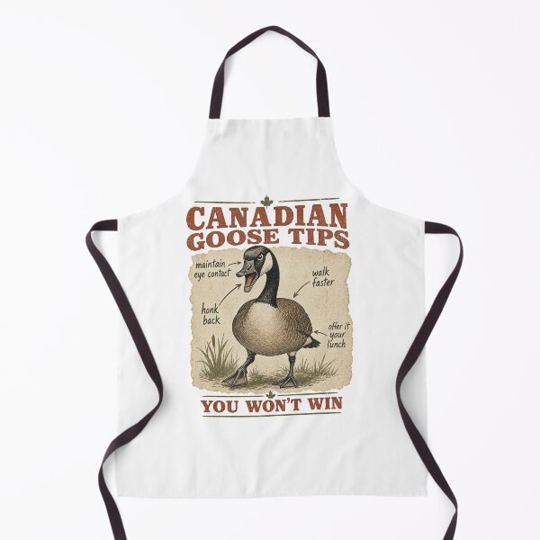 Item preview, Canadian Goose Tips Funny Animal Vintage Poster Art Print designed and sold by NullSpacePrints.