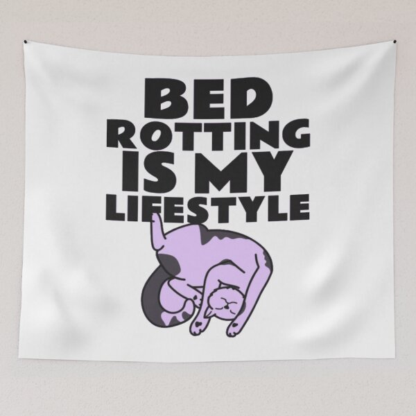 Item preview, Bed Rotting Is My Lifestyle Funny Cat designed and sold by GenZFashion000.