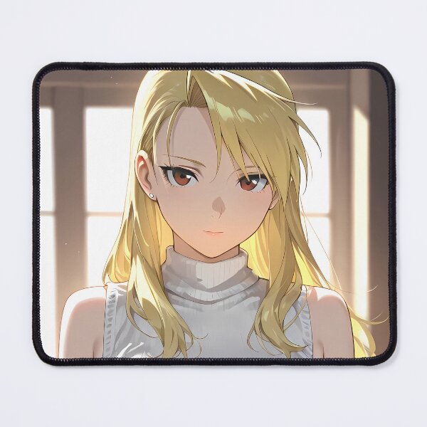Item preview, Riza Hawkeye Fullmetal Alchemist White Turtleneck Sunlit Portrait designed and sold by 108Recordings.