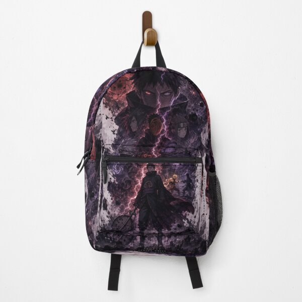 Item preview, Uchiha Obito The Tragedy of A Broken Shinobi | Dark Anime Warrior Purple Lightning Art designed and sold by Dyan4.