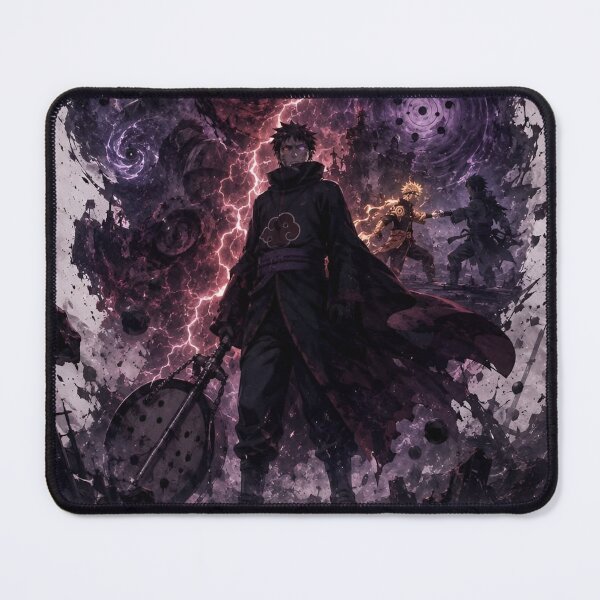 Item preview, Uchiha Obito The Tragedy of A Broken Shinobi | Dark Anime Warrior Purple Lightning Art designed and sold by Dyan4.