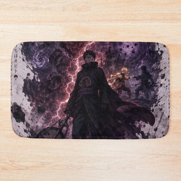 Item preview, Uchiha Obito The Tragedy of A Broken Shinobi | Dark Anime Warrior Purple Lightning Art designed and sold by Dyan4.