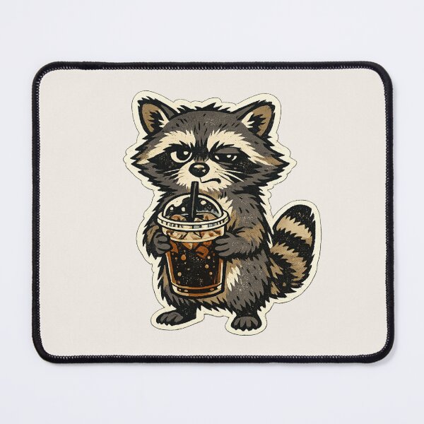 Item preview, Grumpy Raccoon Iced Coffee Lover designed and sold by InvictusVault.