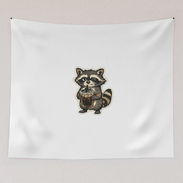 Item preview, Grumpy Raccoon Iced Coffee Lover designed and sold by InvictusVault.