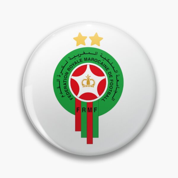 Item preview, Morocco Football FRMF Logo Two Stars Sticker designed and sold by deniro1.