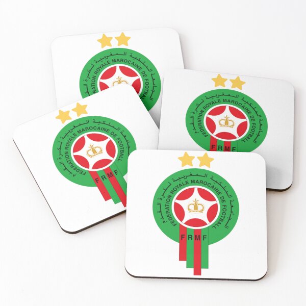 Item preview, Morocco Football FRMF Logo Two Stars Sticker designed and sold by deniro1.