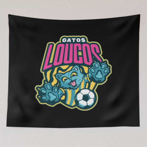 Item preview, Gatos Loucos Soccer Cat Mascot designed and sold by GenZFashion000.