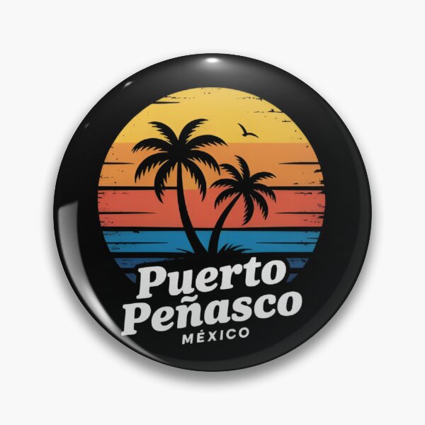 Item preview, Puerto Peñasco Mexico Vintage Sunset Beach Vacation Retro Travel designed and sold by Zizo-DR44.