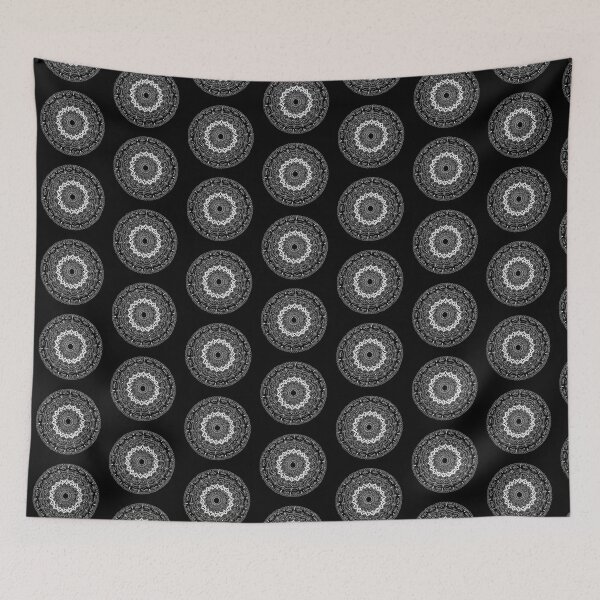 Item preview, Eternal Harmony Mandala – White Ink on Black designed and sold by ZippyVibes81.