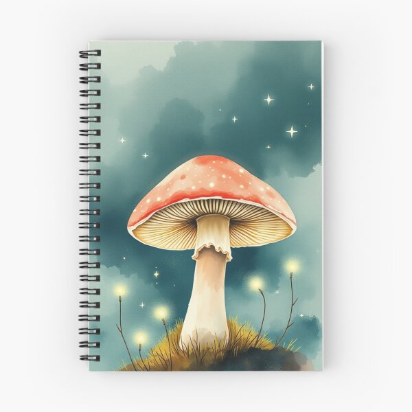 Item preview, Whimsical Watercolor Mushroom Fantasy Forest Wall Art designed and sold by Vida e Arte.