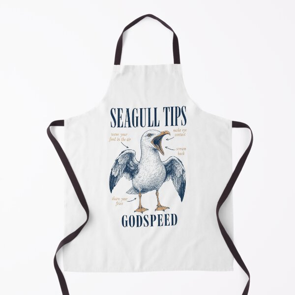 Item preview, Seagull Tips Funny Bird Vintage Poster Art Print designed and sold by NullSpacePrints.