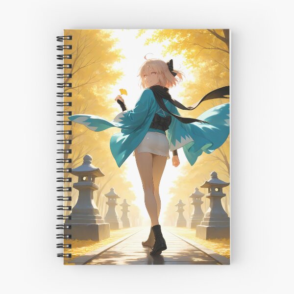 Item preview, Sakura Saber Okita Souji Fate Grand Order Golden Autumn Walk designed and sold by 108Recordings.