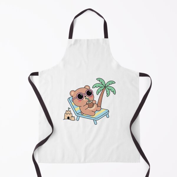 Item preview, Enjoying the Beach | Cute Bear Relaxing in Summer Vibes designed and sold by morning sun.