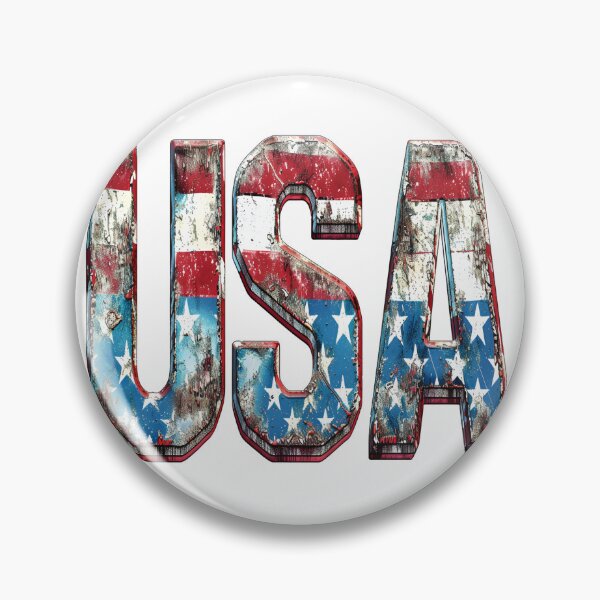 Item preview, Patriotic USA Letters Distressed Metal American Flag Art designed and sold by NotasCreativa.