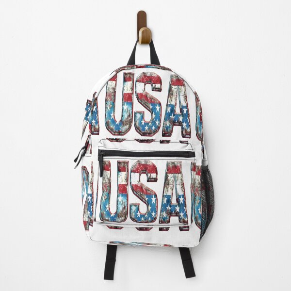Item preview, Patriotic USA Letters Distressed Metal American Flag Art designed and sold by NotasCreativa.