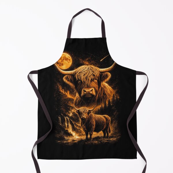 Item preview, Highland Cow Howling to The Moon Funny Meme 90s Animal Lover designed and sold by YourArt7.