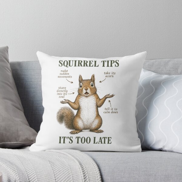 Item preview, Squirrel Tips Funny Animal Vintage Poster Art Print designed and sold by NullSpacePrints.