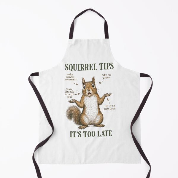Item preview, Squirrel Tips Funny Animal Vintage Poster Art Print designed and sold by NullSpacePrints.
