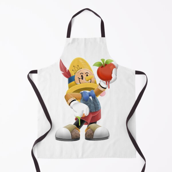 Item preview, Cartoon Puppet Character Holding Big Red Apple designed and sold by Lexkon Liu's art.