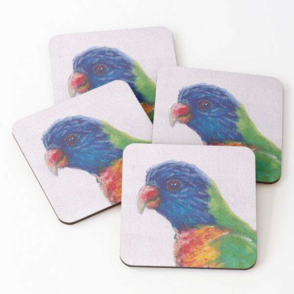 Item preview, Rainbow Lorikeet painting  designed and sold by BrintyInk.