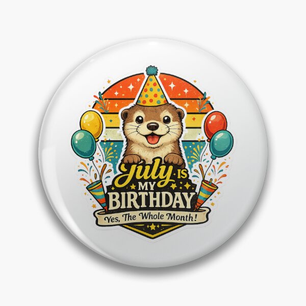 Item preview, Cute Otter Birthday july summer cool designed and sold by QuiteOrbit.