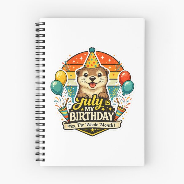 Item preview, Cute Otter Birthday july summer cool designed and sold by QuiteOrbit.
