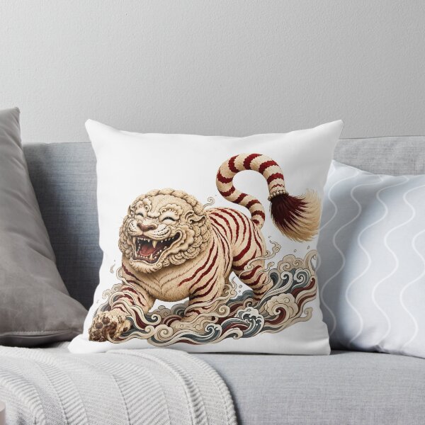 Item preview, Korean Mythical White Tiger and Haetae Guardian Art designed and sold by K-Tradition.