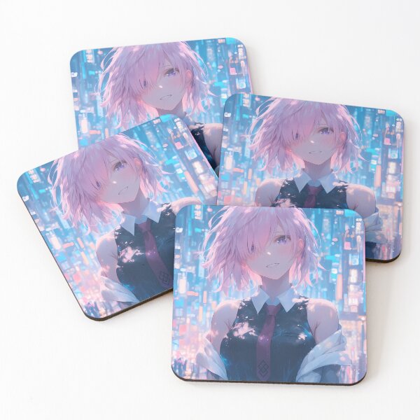 Item preview, Mash Kyrielight Fate Grand Order Neon City Night Rain designed and sold by PMartistStudio.