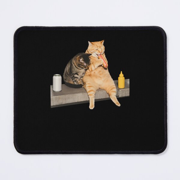 Item preview, Cats Eating Hotdog Funny Meme designed and sold by Hedoraxe.