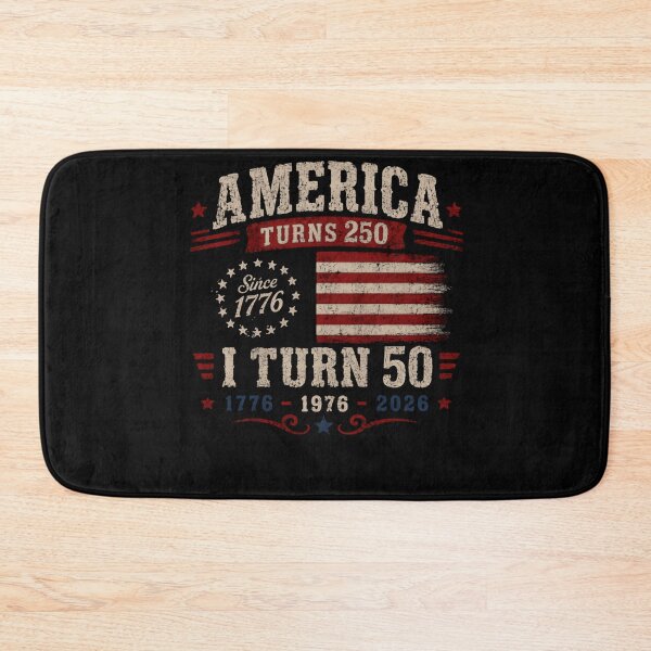 Item preview, America Turns 250 I Turn 50 Patriotic American 50th Birthday 2026 designed and sold by HumansStuck12.