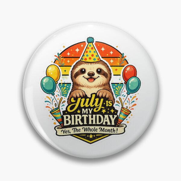 Item preview, Funny Sloth Birthday Hello summer cool designed and sold by QuiteOrbit.